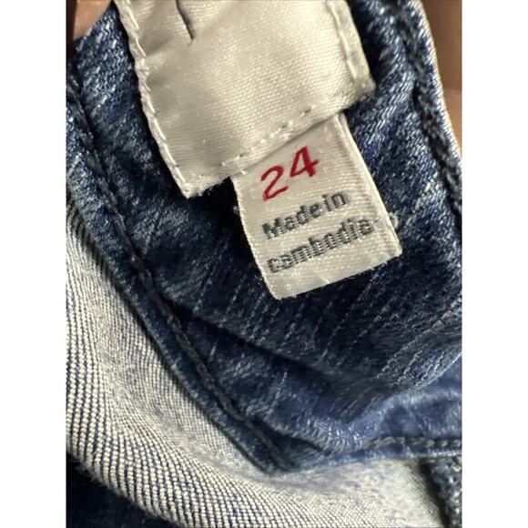 Torrid Denim Womens Shorts Size 24 Distressed Stretch Plus Size Measures 43x5 - Picture 6 of 10